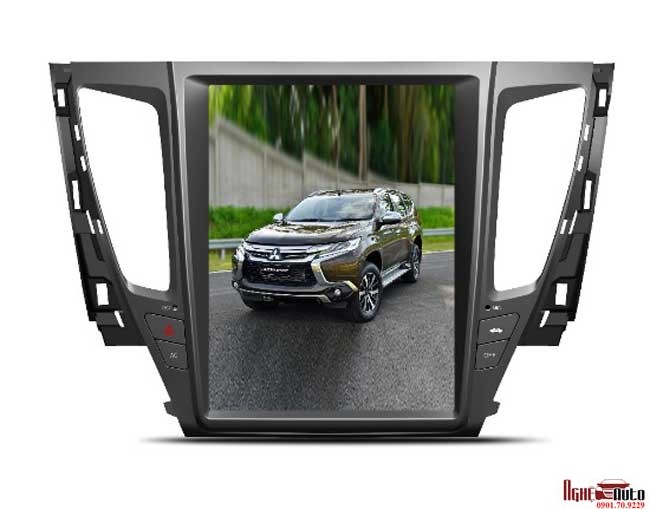 DVD Tesla cho xe Mitsubishi Pajero Sport