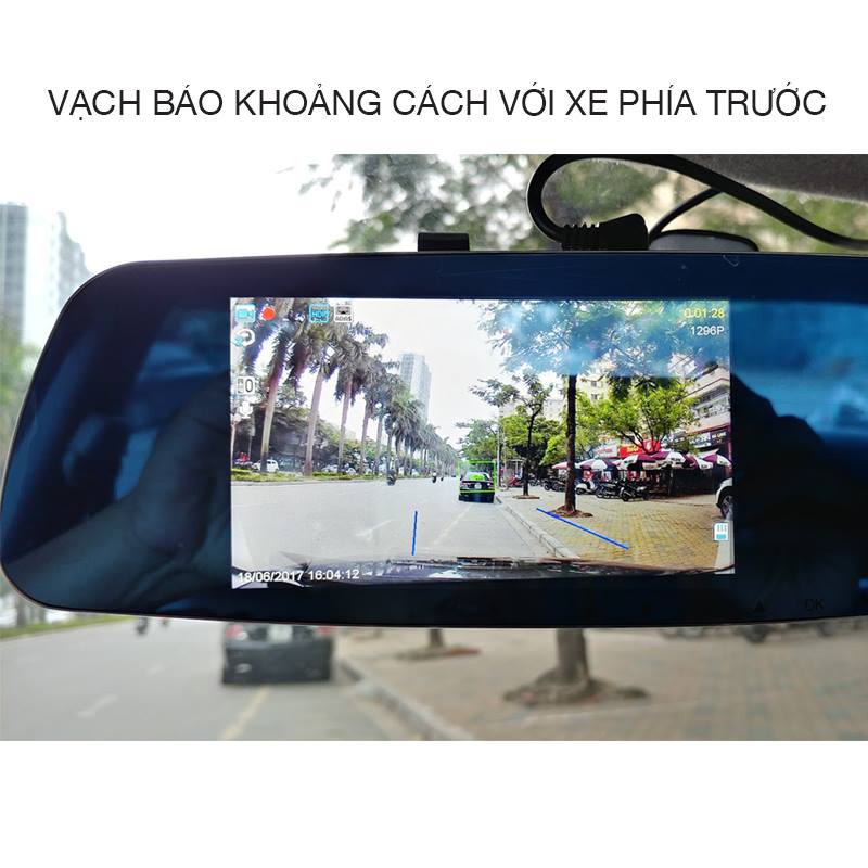 Camera hành trình trên gương G8 Carcam ADAS