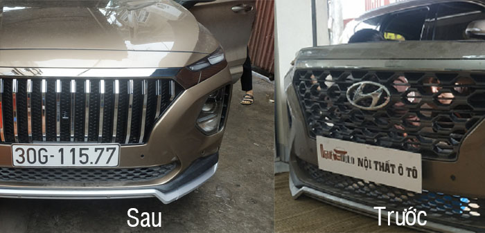 Độ mặt ca lăng  cho xe Hyundai Santafe 2019