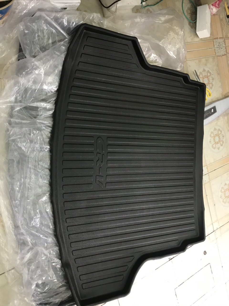 Lót cốp nhựa TPO cao cấp cho xe Honda CRV 2015 - 2017