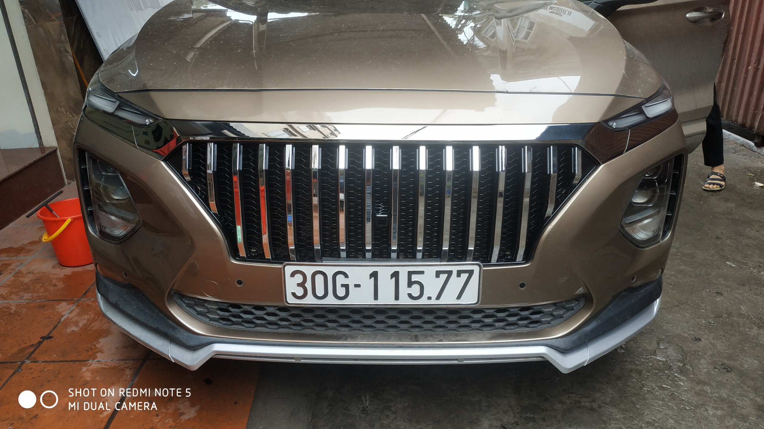 Độ mặt ca lăng  cho xe Hyundai Santafe 2019