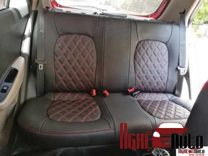 Bọc ghế da thật cho Hyundai i10 mẫu quả trám cao cấp | Nghệ Auto Bọc Ghế Da Thật Cho Hyundai I10 Mẫu Quả Trám Cao Cấp | Nghệ Auto