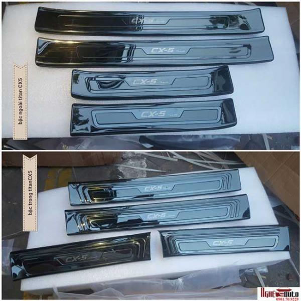 Ốp bậc cửa xe Mazda CX5 mẫu TITAN