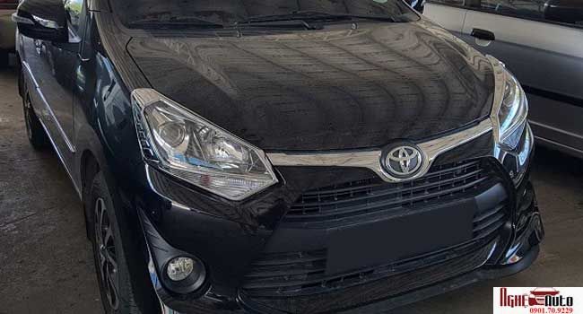 Viền đèn pha mạ crom Toyota Wigo 2018 2019 